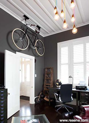 Make a study area with shades of black
