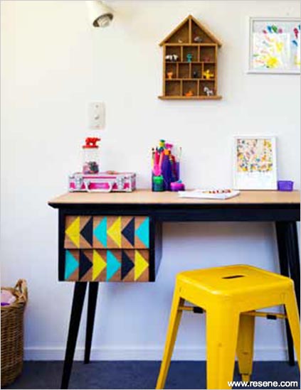Dark walls with at a home art gallery