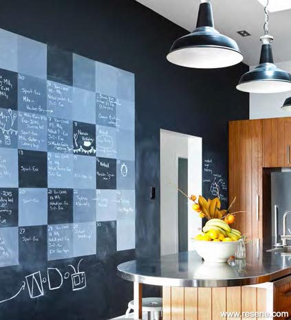 Paint a blackboard wall