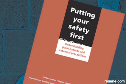 Safety while painting, staining, coating