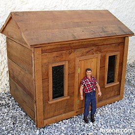 Build a wooden toy cabin