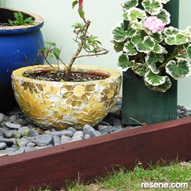 Smarten up wooden border edging