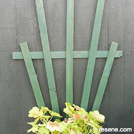 Make this fan trellis into an attractive garden feature