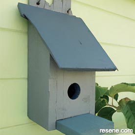 Build a rustic birdhouse