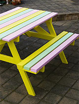Paint a picnic table