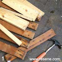 Step 1 how build a patio drinks table