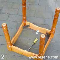 Step 2 how build a patio drinks table