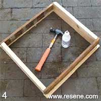 Step 4 how build a patio drinks table