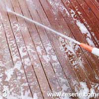 Step 1 how to clean a deck