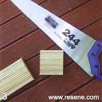 Step 3 DIY clean up of a tired deck and replacing a damaged decking plank