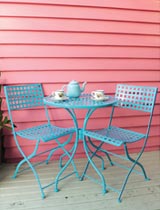 How to create an outdoor furniture seat