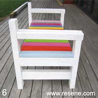 Step 6 how to make kids' garden furniture