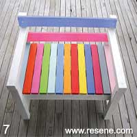 Step 7 how to make kids' garden furniture