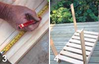 Step 3 and 4 how to make a potting bench