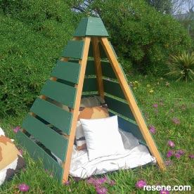 Timber teepee 