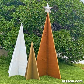 Flat pack Xmas trees 