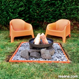 Fire pit rockery 