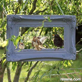 Upcycled birdfeeder