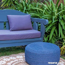 Make an rope ottoman