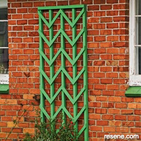 Retro chevron trellis