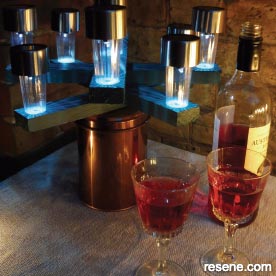 A solar table light