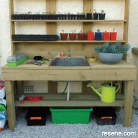 How to make a potting bench