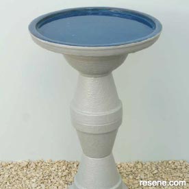 Make a bird bath for your garden