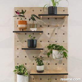 Plywood pegboard