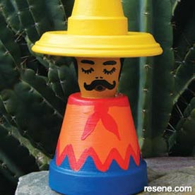 Clay pots sculpture