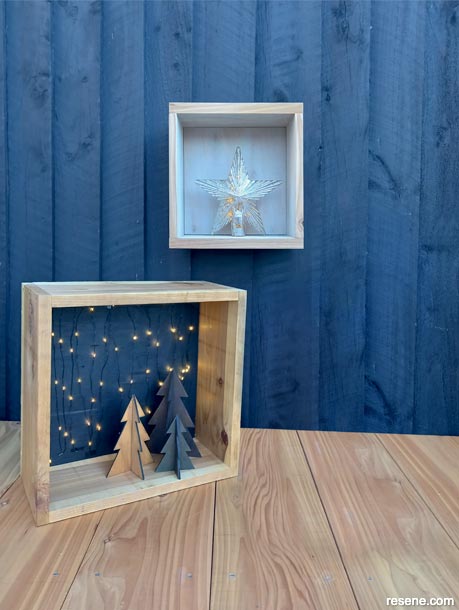 How to make Christmas light boxes