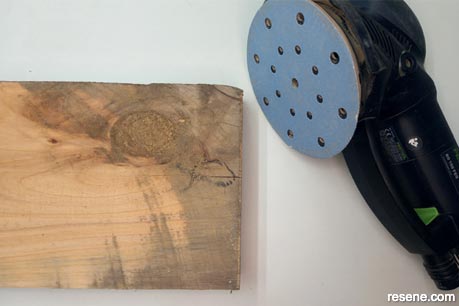 How to make rustic garden stools - Step 1