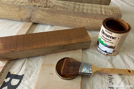 Step 2 - apply two coats of stain