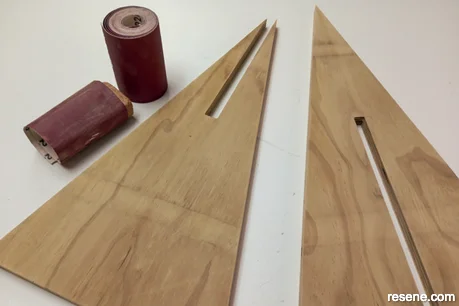 Step 5 - sand both pieces thoroughly