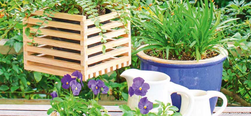 Jenga planter