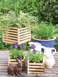 build a Jenga planters
