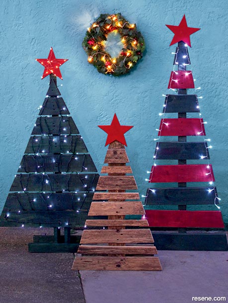 Upcycled Christmas trees