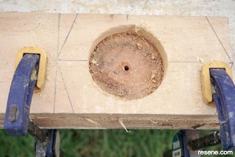 How to make a bird feeder - step 2