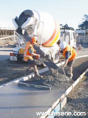 PaintCrete being poured