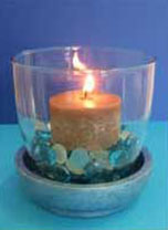 How to make a glass candle holder
