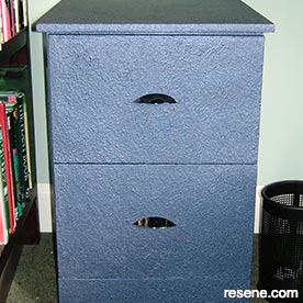 Metal filing cabinet