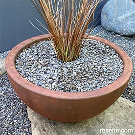 Rust effect pot