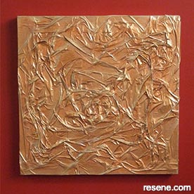 Gold textured painting 