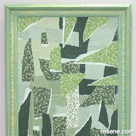 Wallpaper collage painting