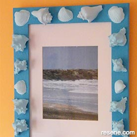 Painted shell frame