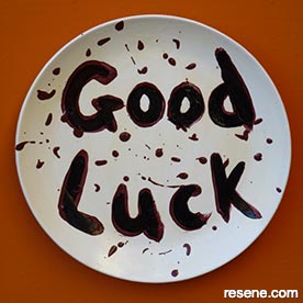 Painted plate