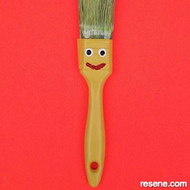 Paint brush puppet