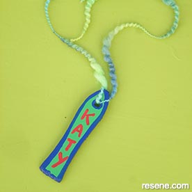Create this cool name tag