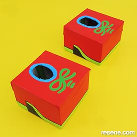 Make fun painted cardboard shoes for your children