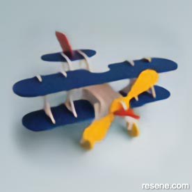 Painted model plane
