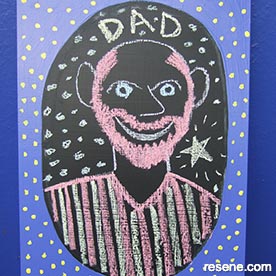 Framed blackboard project